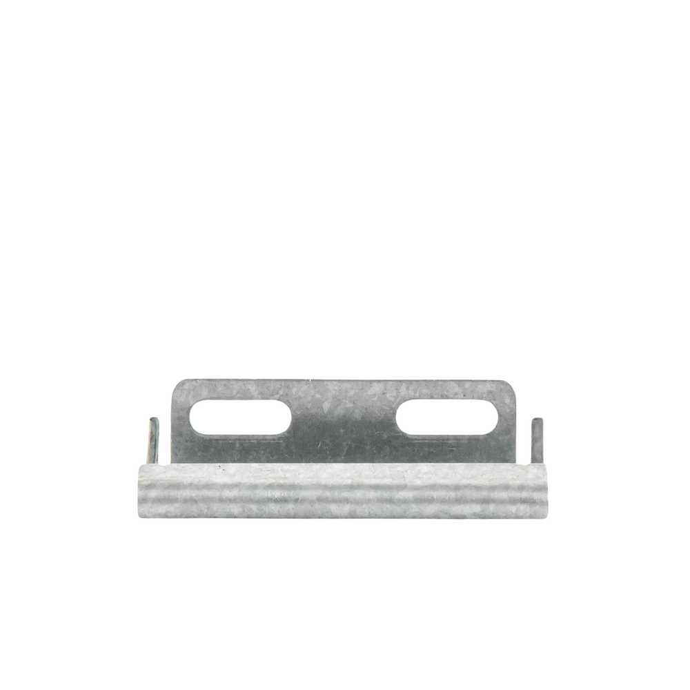 Placa salida a tubo automática para peralte de 66mm y 116mm, con acabado Electro Zinc