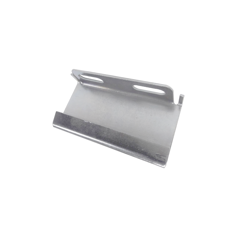 Placa salida a tubo automática para peralte de 66mm y 116mm, con acabado Electro Zinc