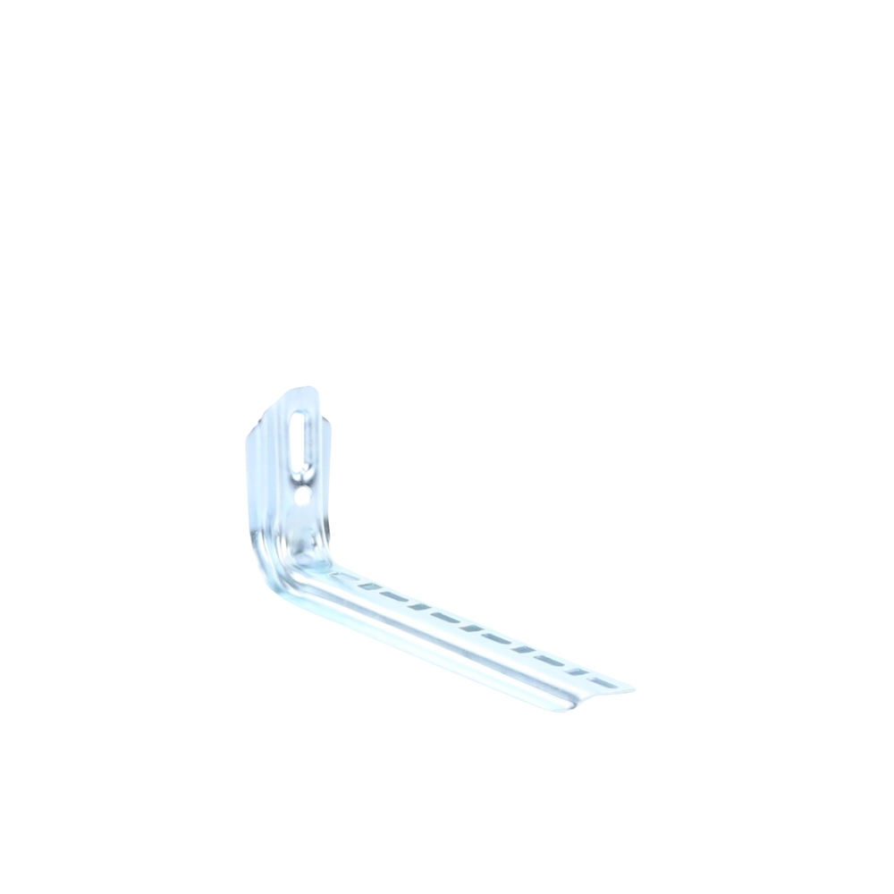 Ménsula omega tipo L inteligente, 310 mm de ancho, con acabado Electro Zinc