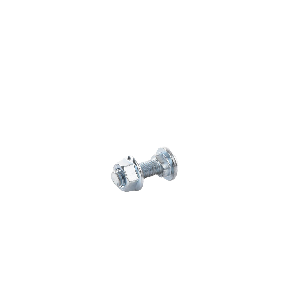 Tornillo + tuerca milimétrico, con acabado Electro Zinc