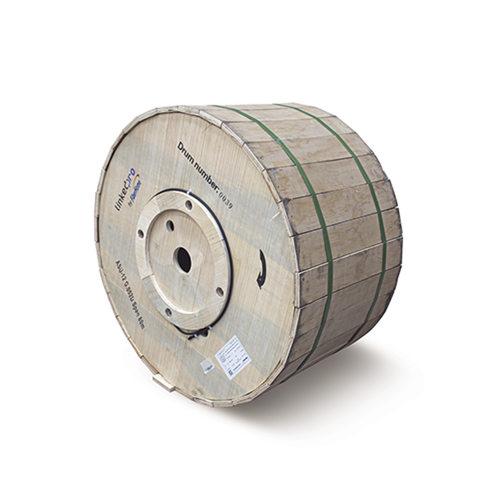 3km reel of G.652D Mini ADSS (ASU) Aerial Optical Fiber, 12-Wire Singlemode, Outdoor, Span 80, Loose Tube