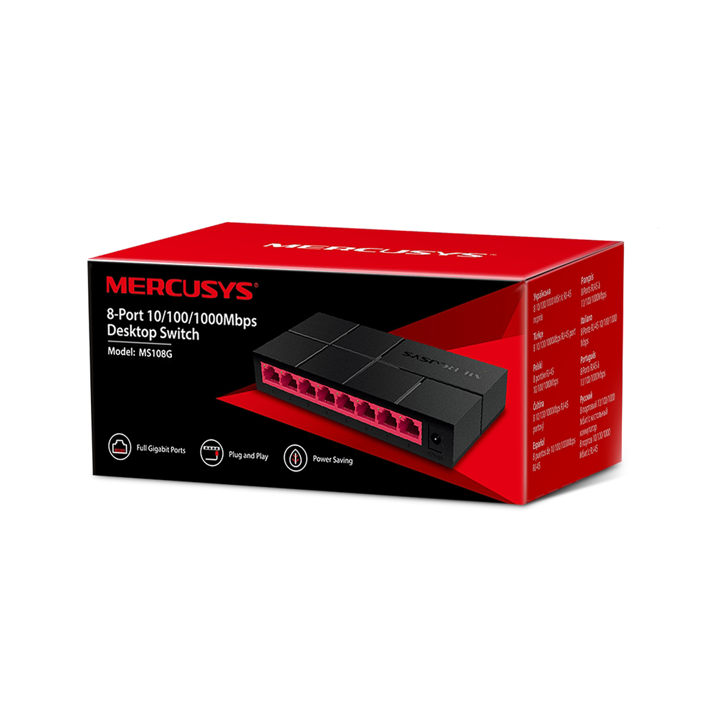 8-Port 10/100/1000 Mbps Unmanaged Desktop Switch