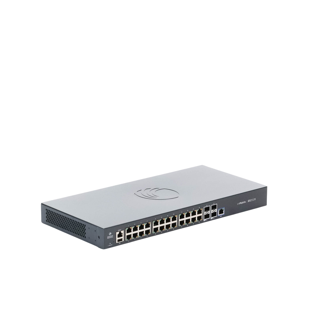 cnMatrix EX2028 28-port Layer 3 switch (24 Gigabit Ethernet, 4 SFP+) cloud management (MX-EX2028XXA-U)