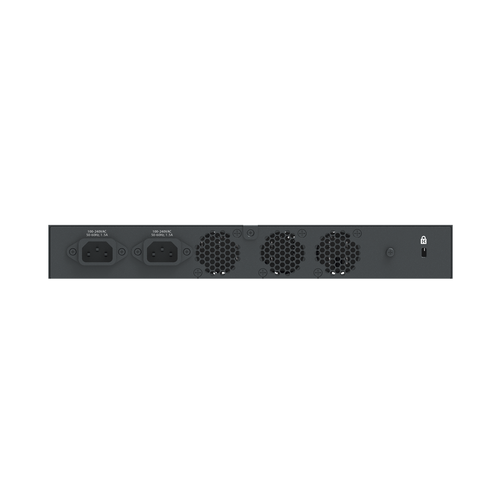 cnMatrix EX3024F Switch Ideal for Distribution in a Business Network / 24 SFP+ Fiber Optic Ports (10 Gbps) / Layer 2 and Layer 3 / Dual AC Power Supply / Free Cloud Management