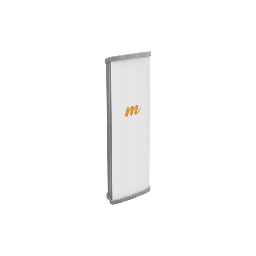 Antena Sectorial MIMO 2X2 de 45º, 4.9 - 6.4 GHz, Ganancia de 19 dBi, Sin lóbulos laterales, Amplio rechazo al ruido, Jumper y Montaje incluido