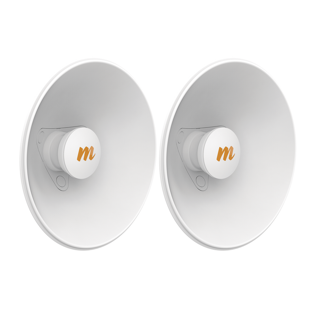 Par de Antenas Modulares Dual Slant, 4.9 - 6.4 GHz, Dimensiones (27 cm), Apertura 45°, Ganancia de 20 dBi, Diseñadas para radio C5x