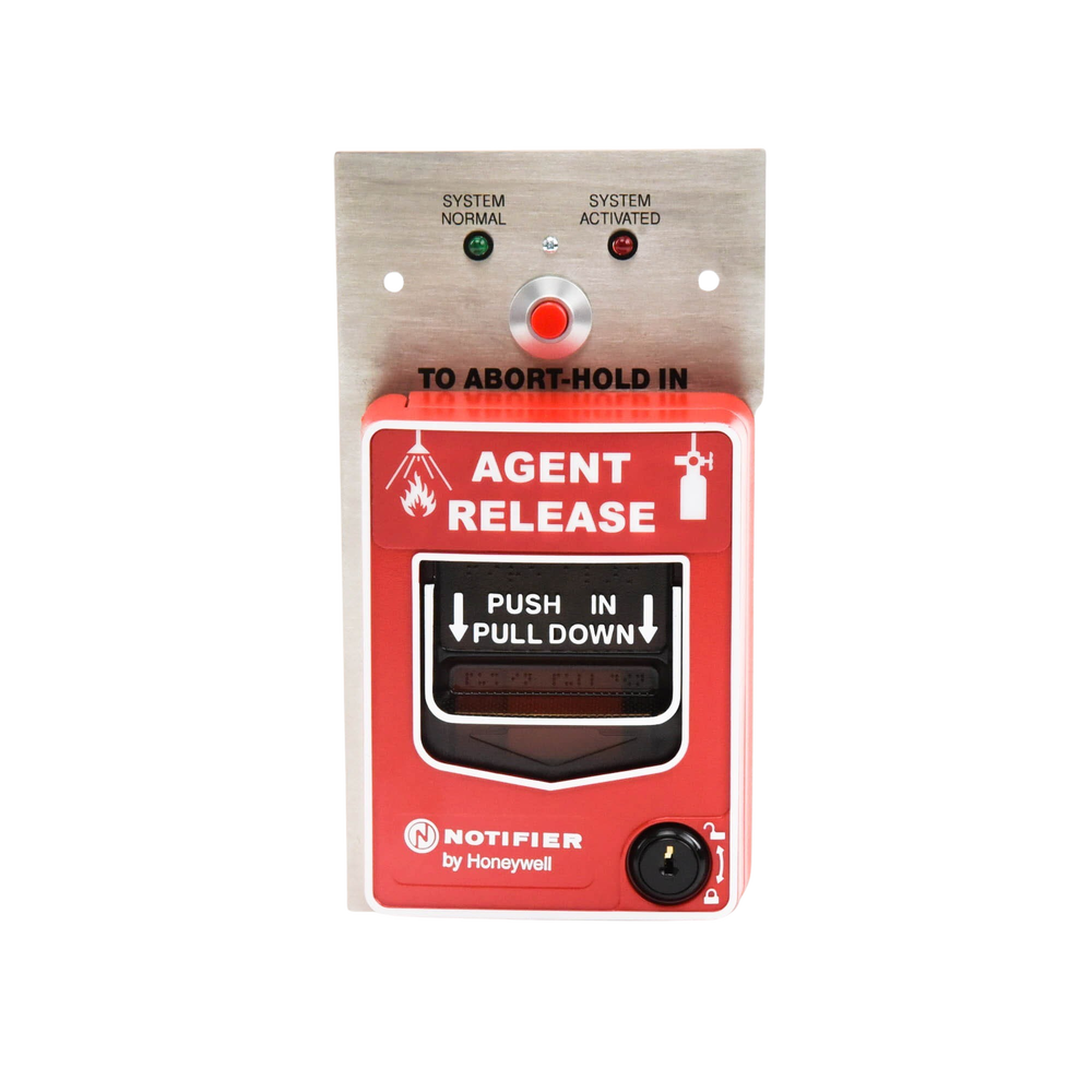 Estación de Liberación de Agente de Doble Acción y Botón de Aborto Convencional / Bloqueo con Llave / Para uso con Paneles de Extinción