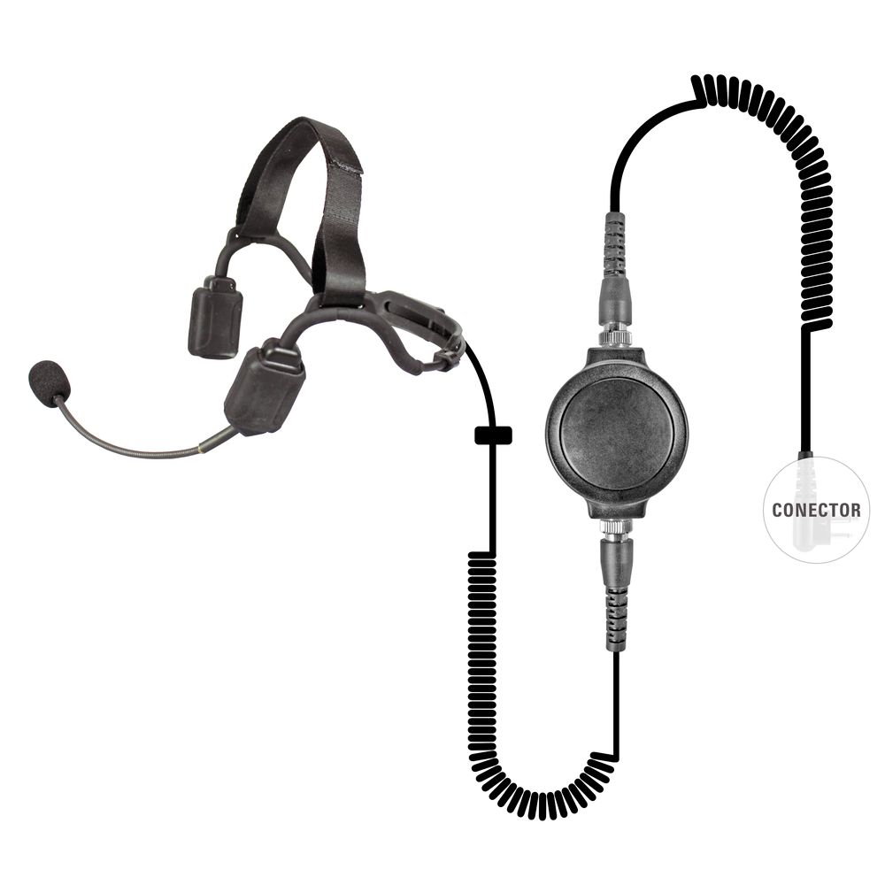 BONE CONDUCTION AUDIO WITH BOOM TYPE MIC FOR MOTOROLA XTS3000/ Astro/ HT1000/ MTX8000/ 838/ 9000/ GP9000/ XTS5000/ GP1200 RAD.