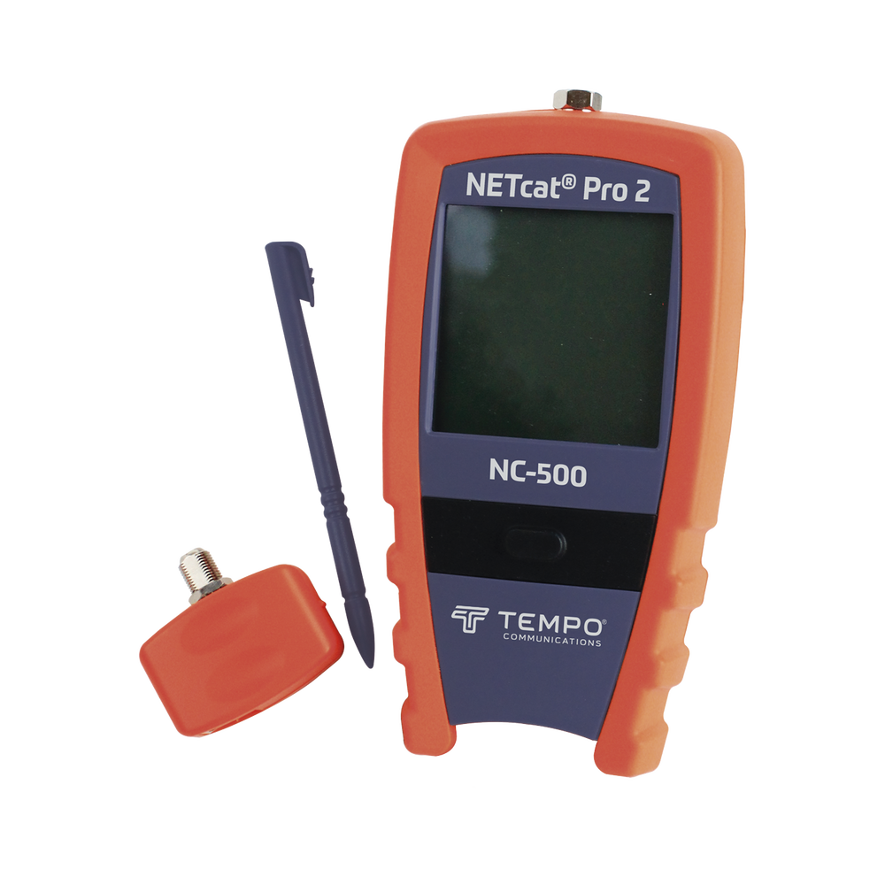 Professional Cable Tester for UTP, STP and Coaxial Cable (NETcat® Pro2) with Backlit Touch Screen