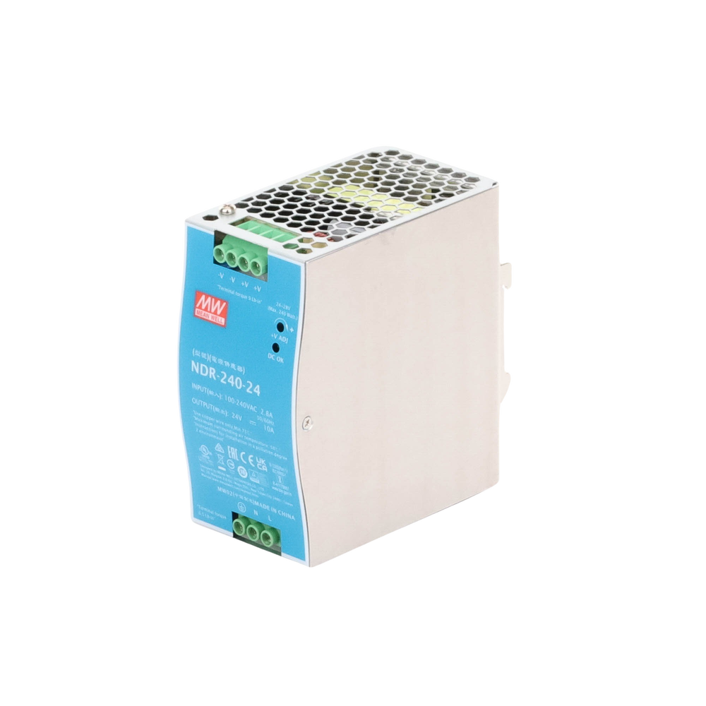 240W Industrial Power Supply, 24Vdc output, 10A, for Din Rail mounting