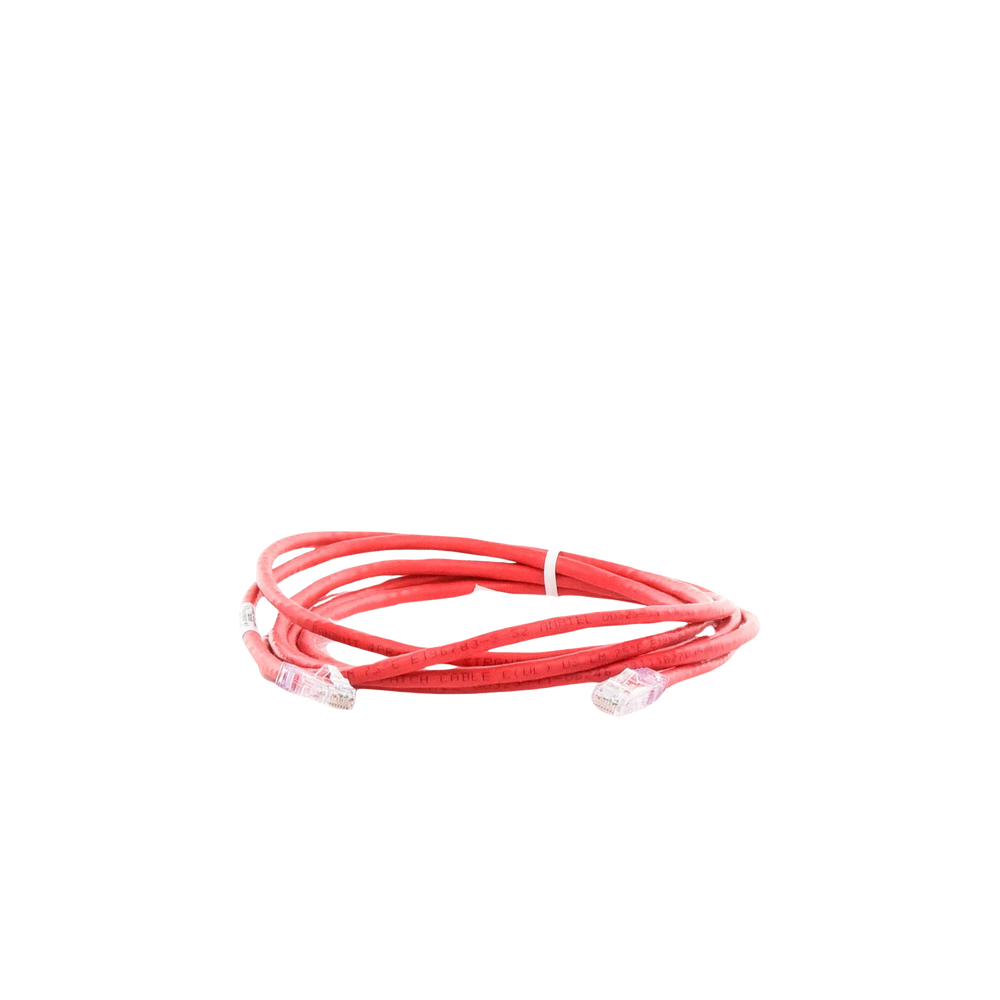 Category 6 UTP patch cable, with modular plug at each end - 3 m - Red