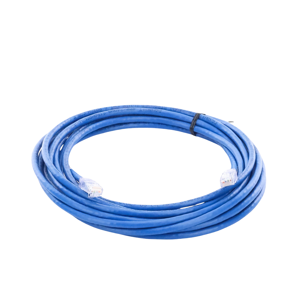 Category 6 UTP patch cable, with modular plug at each end - 6 m - Blue