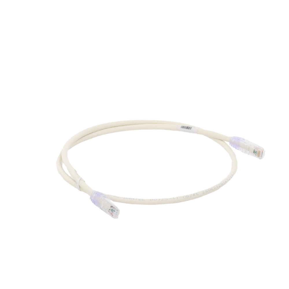 Cable de parcheo UTP Categoría 6, con plug modular en cada extremo - 1 m. - Blanco mate