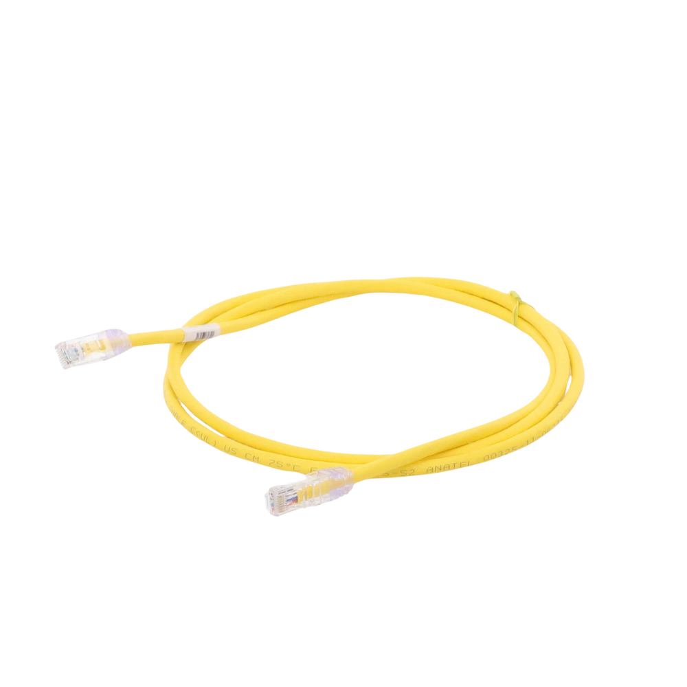 Category 6 UTP patch cable, with modular plug at each end - 1.5 m - Yellow