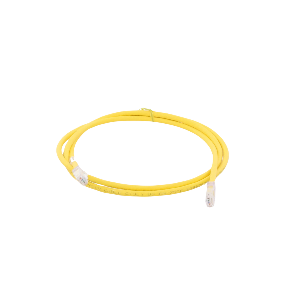 Category 6 UTP patch cable, with modular plug at each end - 1.5 m - Yellow