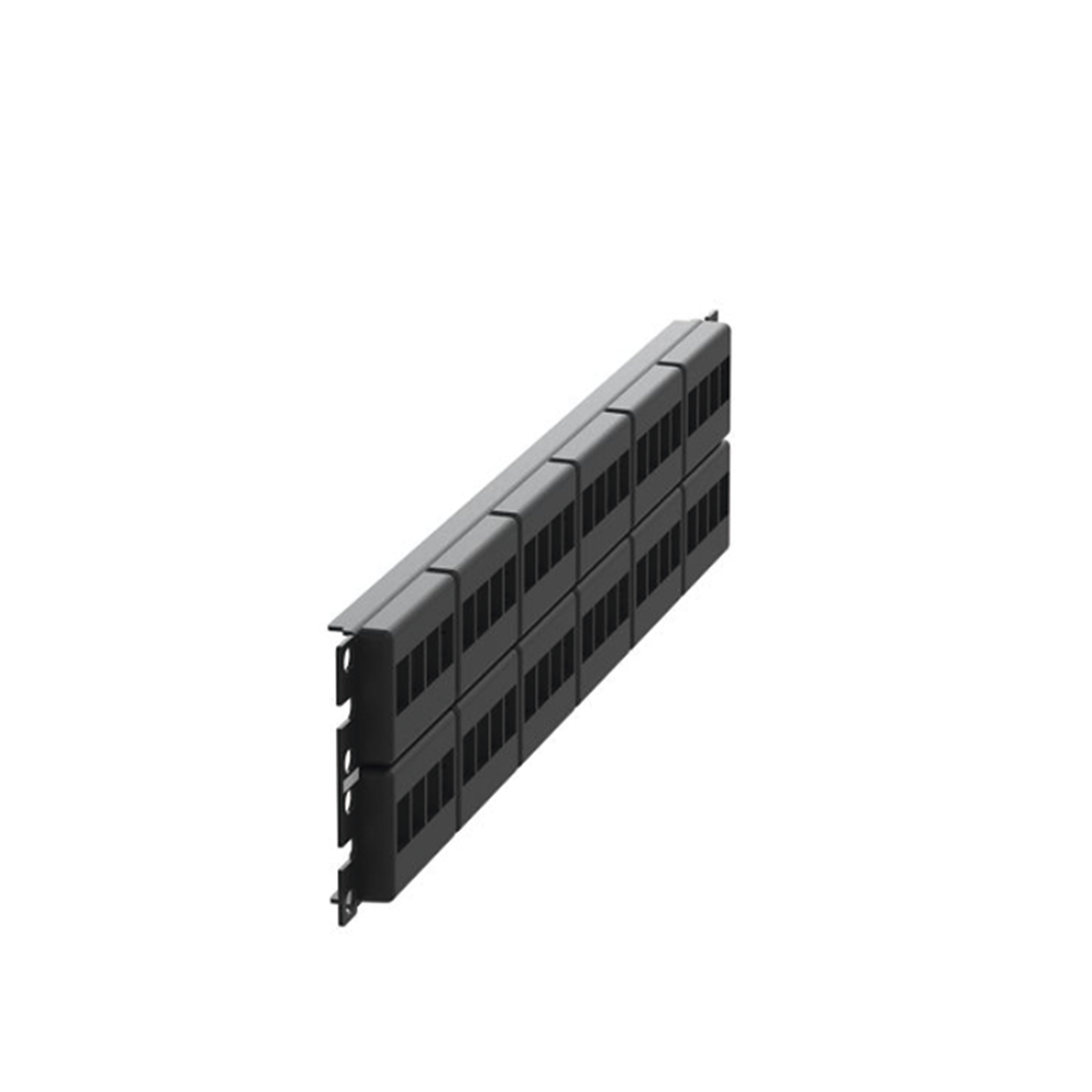 48-Port Keystone Modular Patch Panel (No Jacks), Adhesive Label Identification, 2U