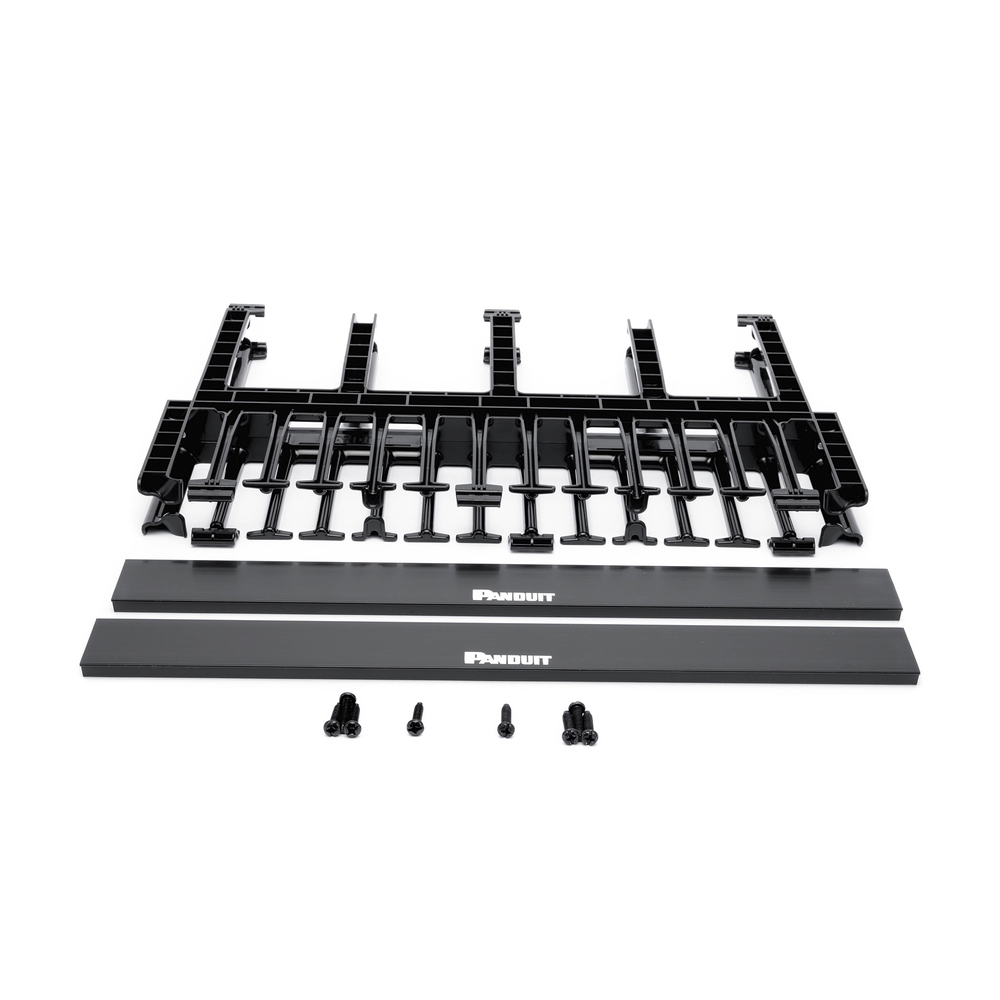 Organizador de Cables Horizontal NetManager, Doble (Frontal y Posterior), Para Rack de 19in, 1UR