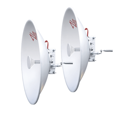 Kit de 2 Antenas Direccionales de alto rendimiento / Diámetro de 60 cm / 5.9-7.2 GHz / Ganancia 30 dBi / SLANT de 45° y