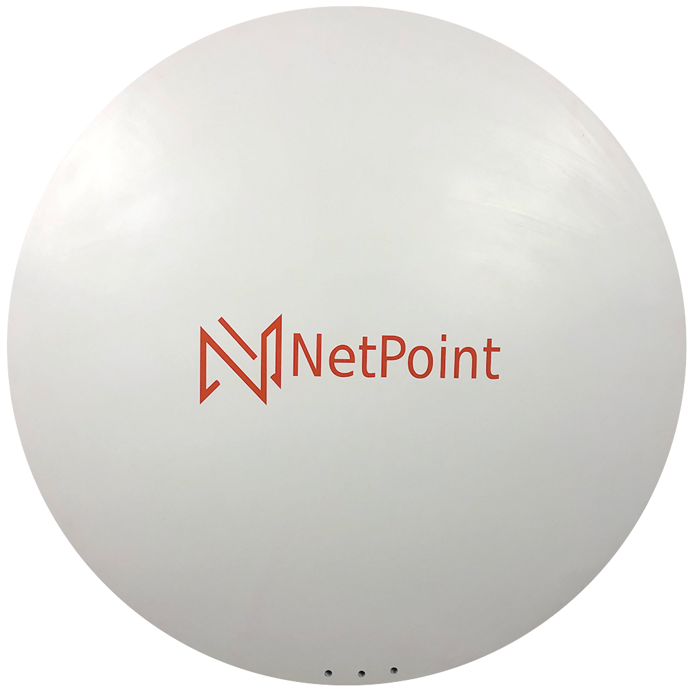 Antena de parabola profunda, blindada, con supresión al ruido de 4 ft, 5.9-7.2 GHz, Ganancia 36 dBi con SLANT de 45 ° y 90 °, ideal para hasta 80 km, Conectores N-hembra, montaje con alineación milimétrica.