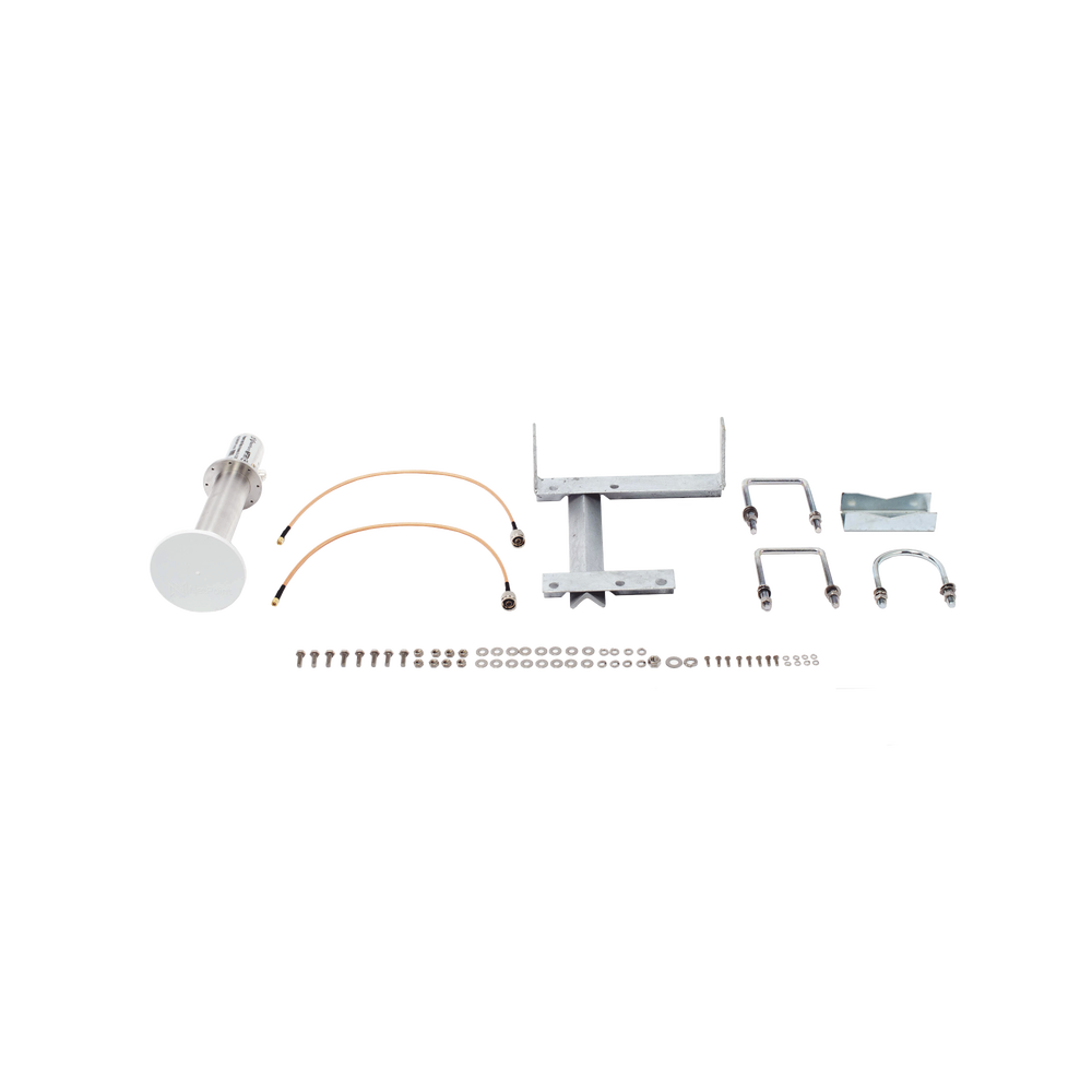 Antena de uso rudo para zona salinas / 2 ft / 4.9-6.2 GHz / Ganancia 30 dBi / SLANT de 45 ° y 90 ° / Incluye radomo, jumper y montaje.