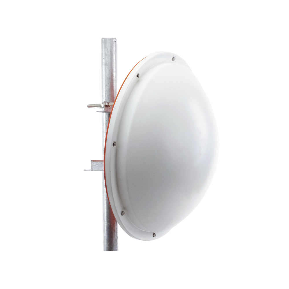 Antena de uso rudo para zona salinas / 3 ft / 4.9-6.2 GHz, Ganancia 34 dBi / SLANT de 45 ° y 90° / Incluye radomo, jumper y montaje.