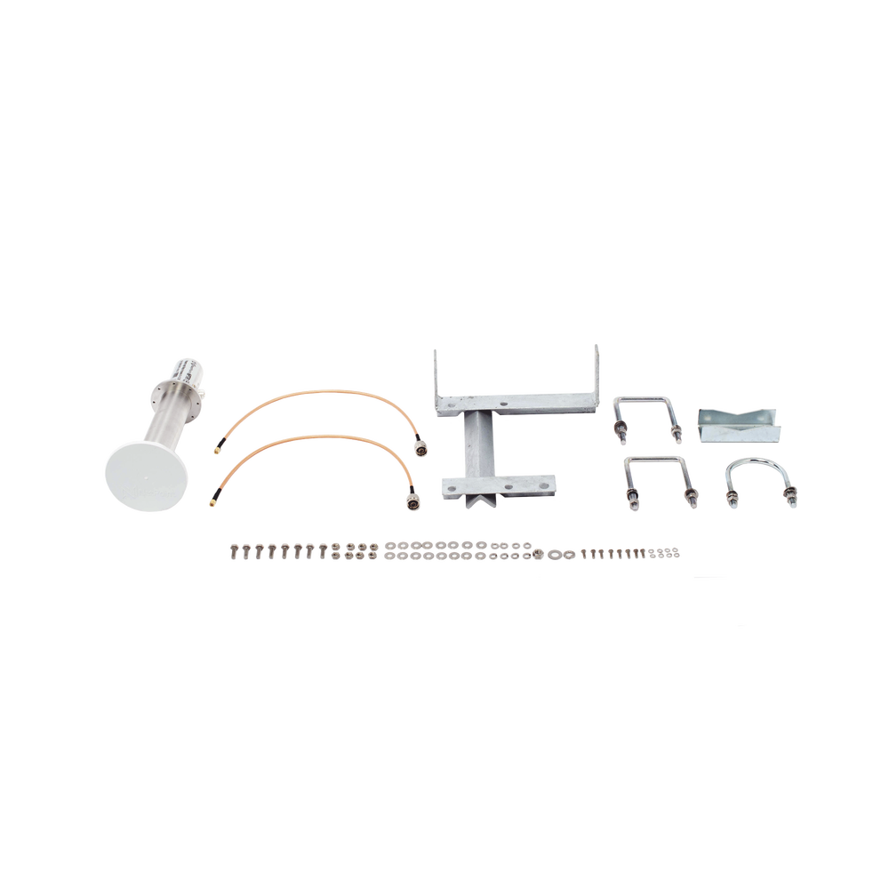 Antena de uso rudo para zona salinas / 3 ft / 4.9-6.2 GHz, Ganancia 34 dBi / SLANT de 45 ° y 90° / Incluye radomo, jumper y montaje.