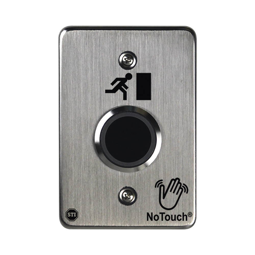 NoTouch® Stainless Steel IR Switch, Single Gang, Door Symbol