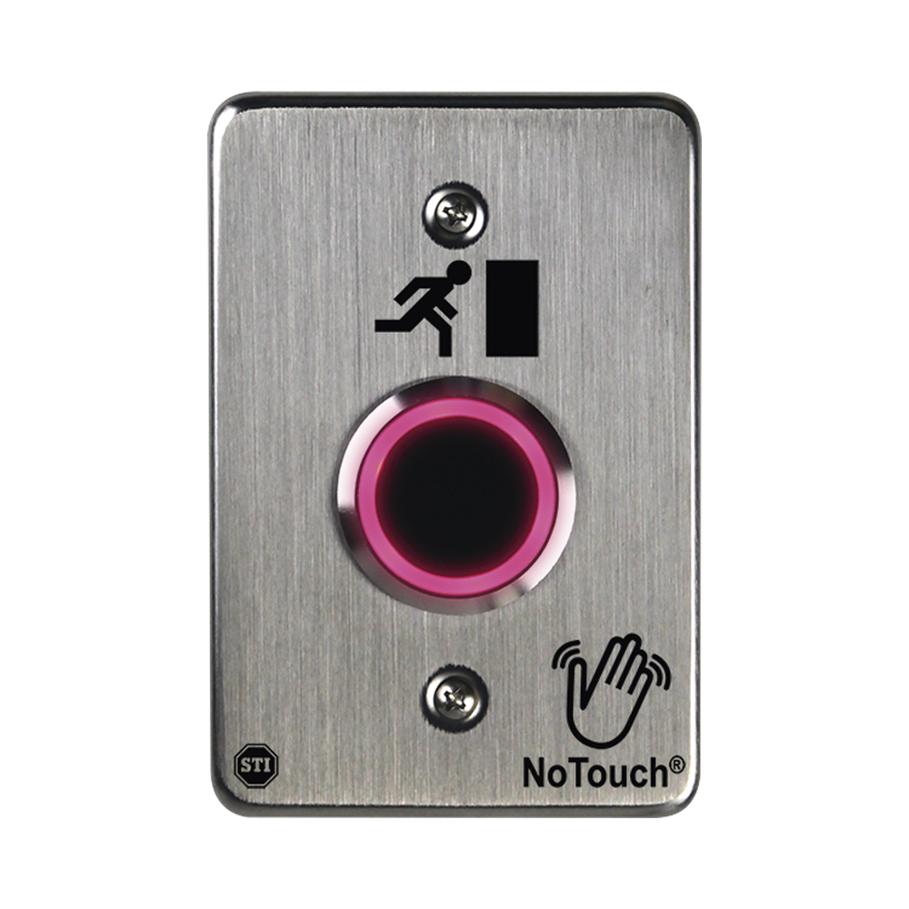 NoTouch® Stainless Steel IR Switch, Single Gang, Door Symbol