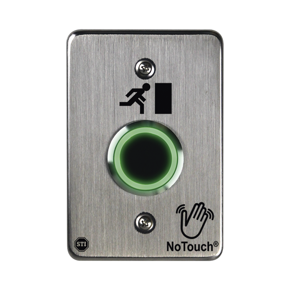 Interruptor IR NoTouch® de Acero Inoxidable, De un solo grupo, Símbolo de puerta