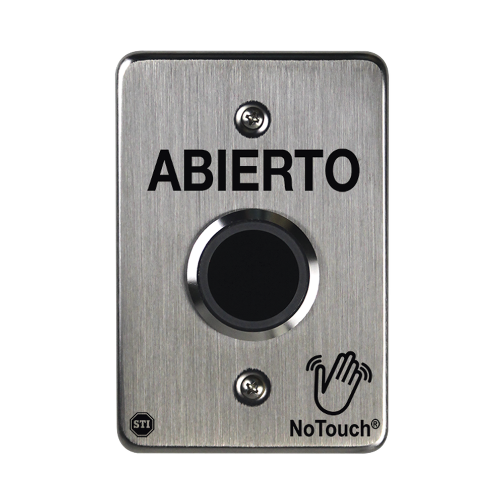 NoTouch® Stainless Steel IR Switch, Single Gang, OPEN