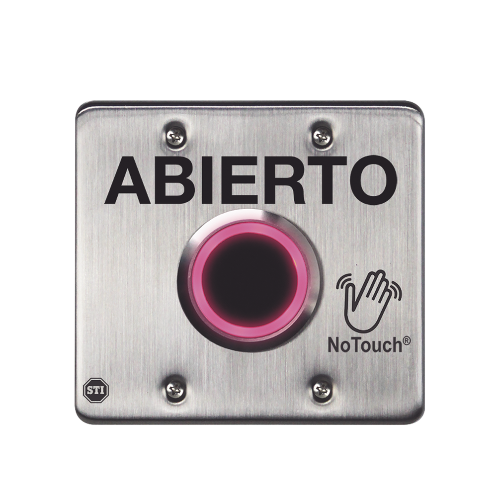 NoTouch® IR Switch, Stainless Steel, Double Gang, USA, OPEN