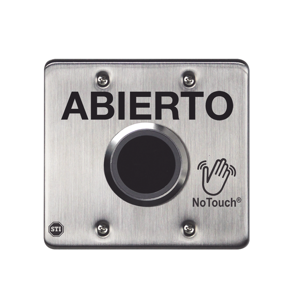 NoTouch® IR Switch, Stainless Steel, Double Gang, USA, OPEN