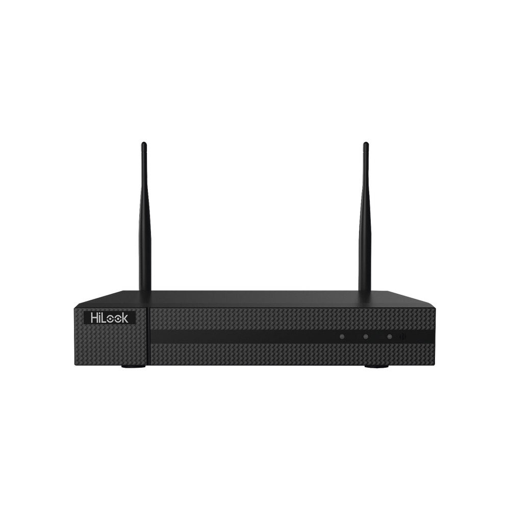 NVR 4 Megapixel / 4 canales IP / 1 Bahía de Disco Duro / 2 Antenas WIFI / Salida de Vídeo Full HD