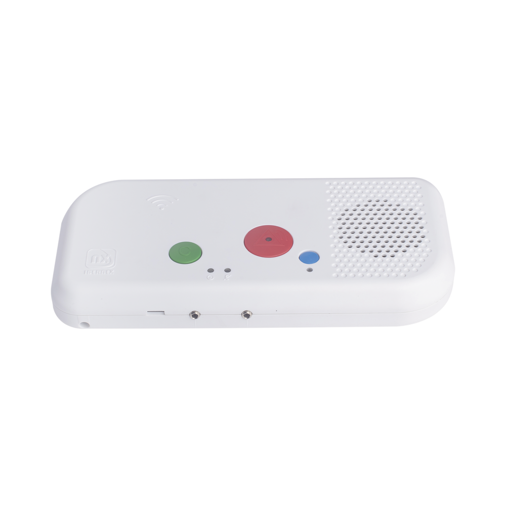 Terminal de Habitación IP / Botón Azul de Llamada a Médico / Lector RFID 125 KHz / SIP / PoE / Compatible con NX1071 y NX1075