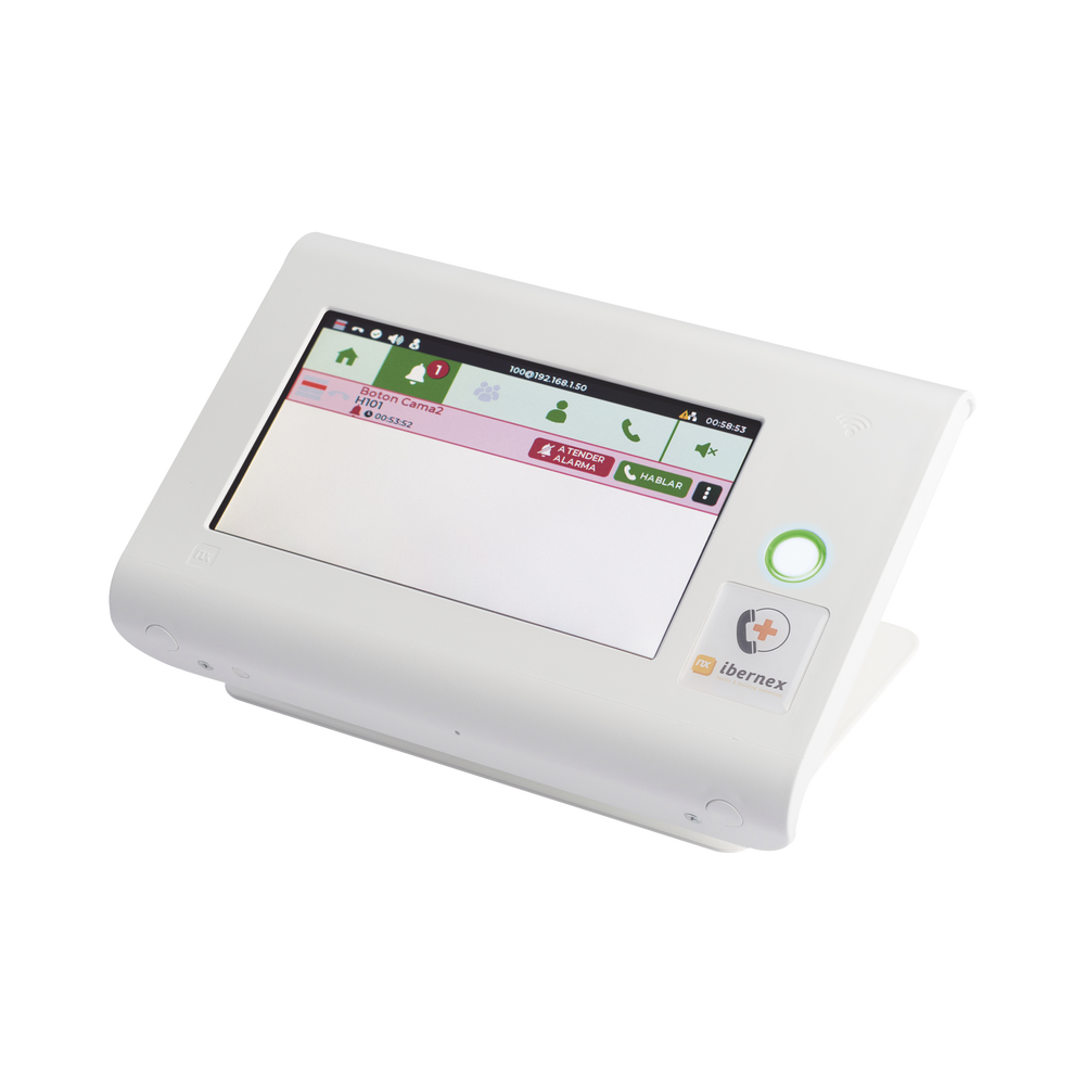 Consola de Sobremesa para Puesto de Control de Enfermería / Pantalla Táctil 7" / PoE / SIP / RFID / Compatible con NX0019/B, NX1021 y NX0015