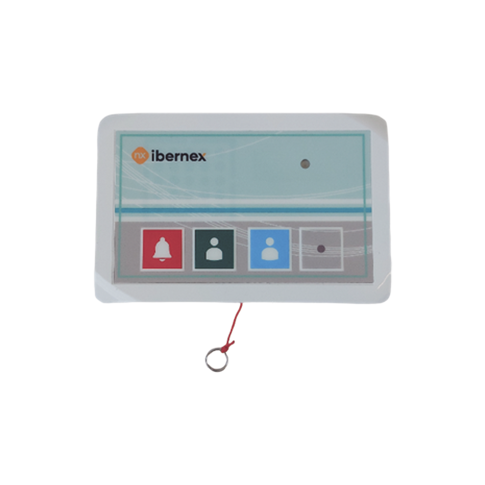 Terminal de Cama Inalámbrico / Botón de Alarma Presencia y Médico / IP54 / Material ABS Antibacteriano / RF 433MHz / 400 metros Distancia Transmisión (linea de vista)/ Alimentación 2xAAA / Protocolo POCSAG