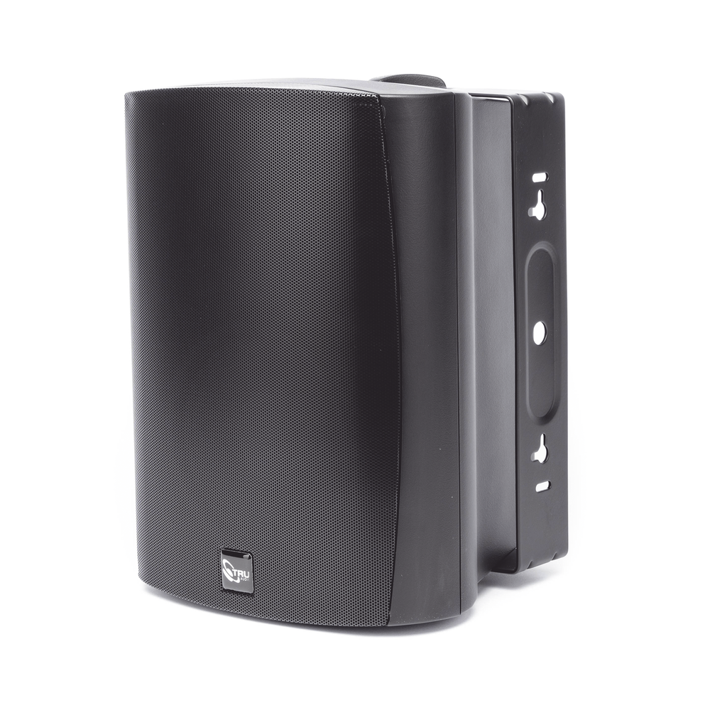 70V/100V 2-Way Outdoor Speaker, 6.5" Woofer, 1" Silk Soft Dome Tweeter, Black.
