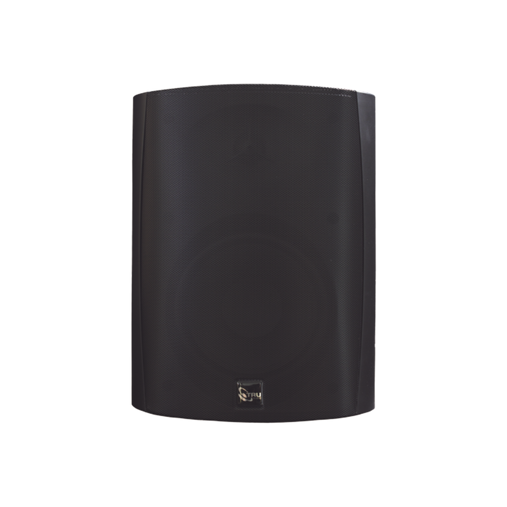 Altavoz de 2 vías para exteriores de 70V / 100V, woofer de 6.5 in, tweeter de cúpula suave de seda de 1in, negro.