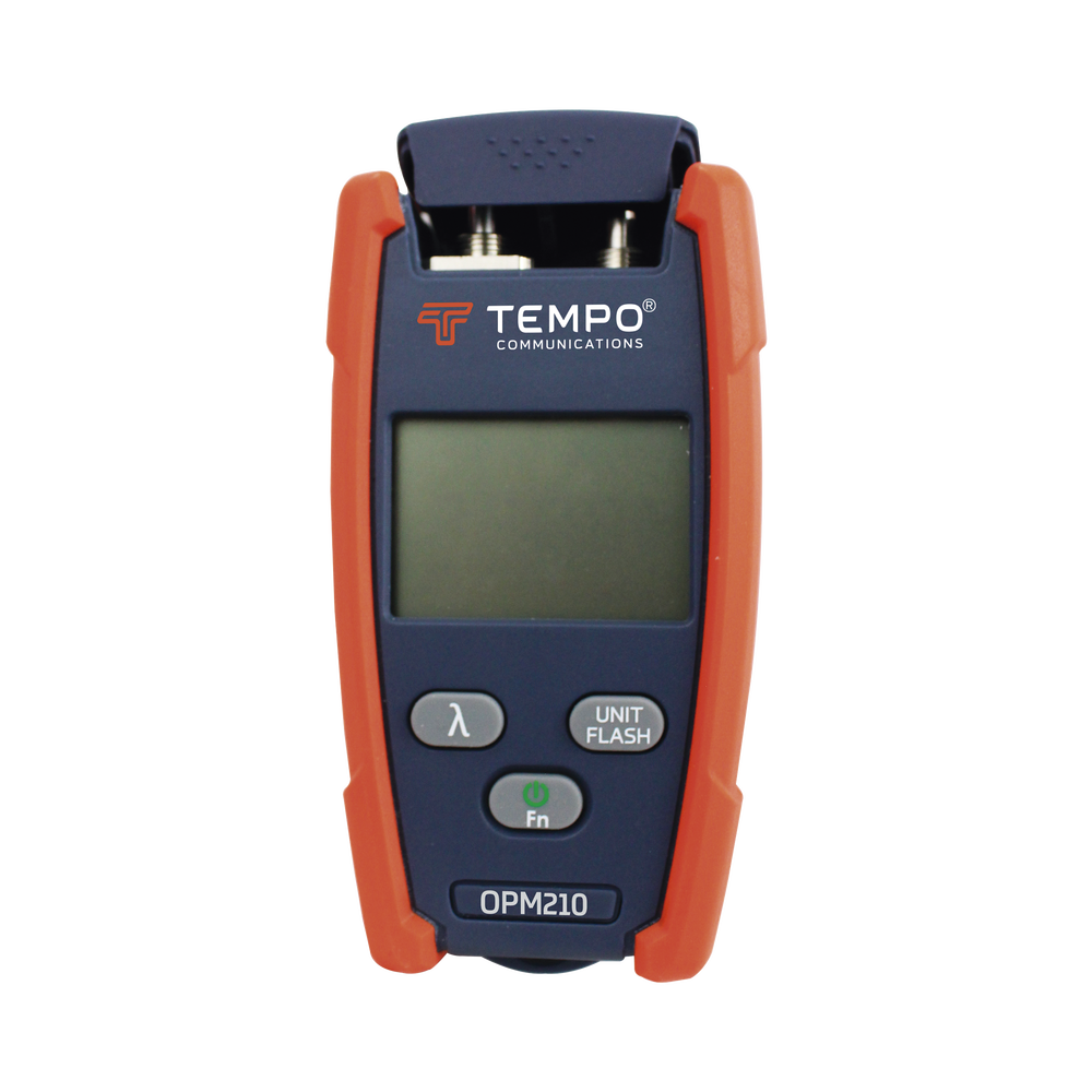 Medidor de Potencia (Micro OPM) para Fibra Óptica con Localizador Visual de Fallos (VFL), entrada universal de 2.5 mm (para conectores SC, ST y FC)