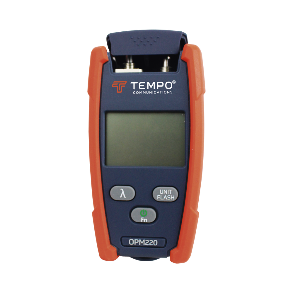 Medidor de Alta Potencia (Micro OPM) para Fibra Óptica con Localizador Visual de Fallos (VFL), entrada universal de 2.5 mm (para conectores SC, ST y FC)