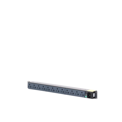 PDU Básico para Distribución de Energía, Enchufe de Entrada NEMA 5-20P, Con 12 Contactos NEMA 5-20R, Instalación Horizon