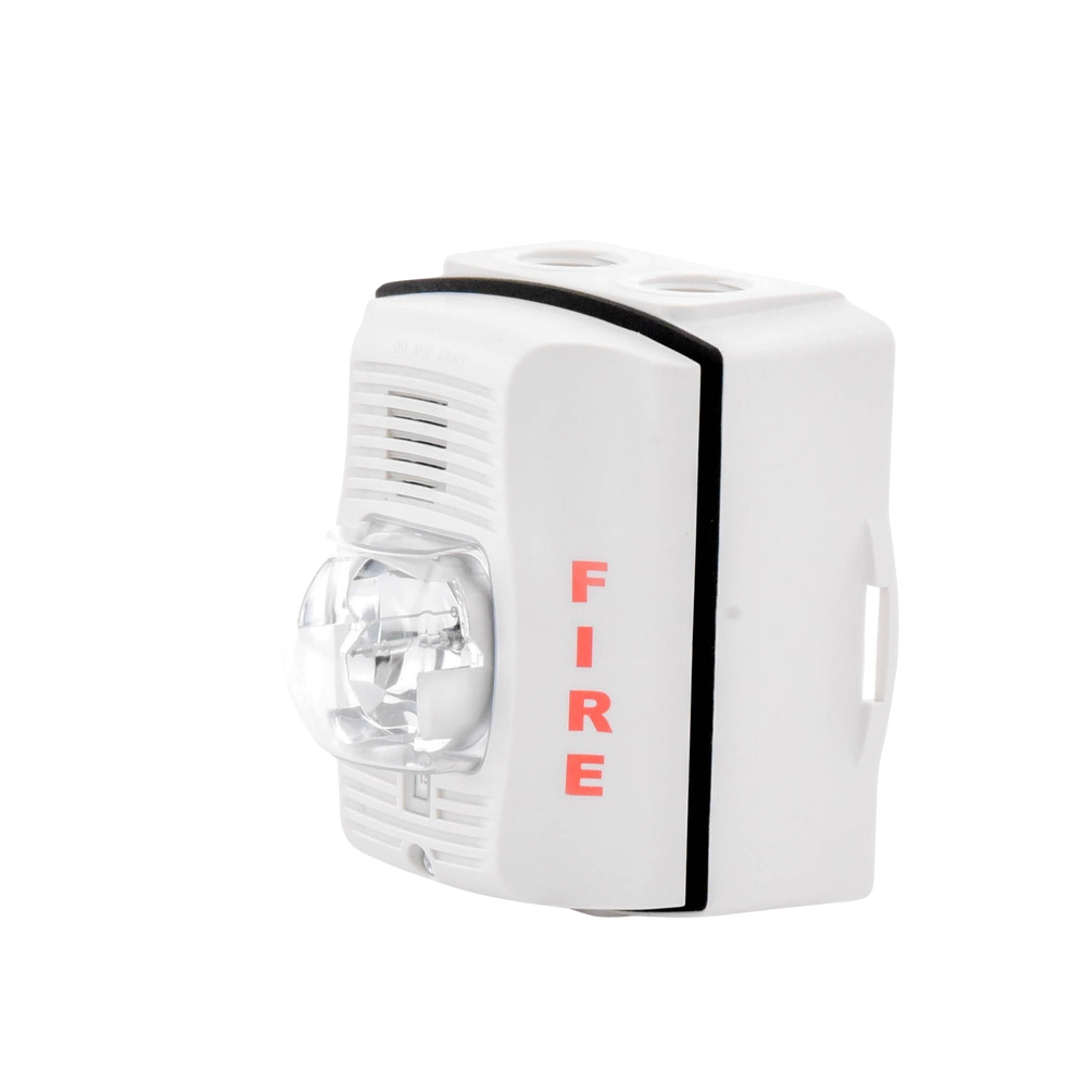 Outdoor Siren with Strobe Light / 2-Wire / Selectable Strobe Settings / White