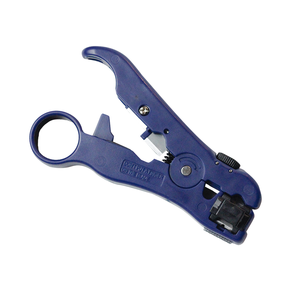 UTP/Coaxial cable stripper with cutter