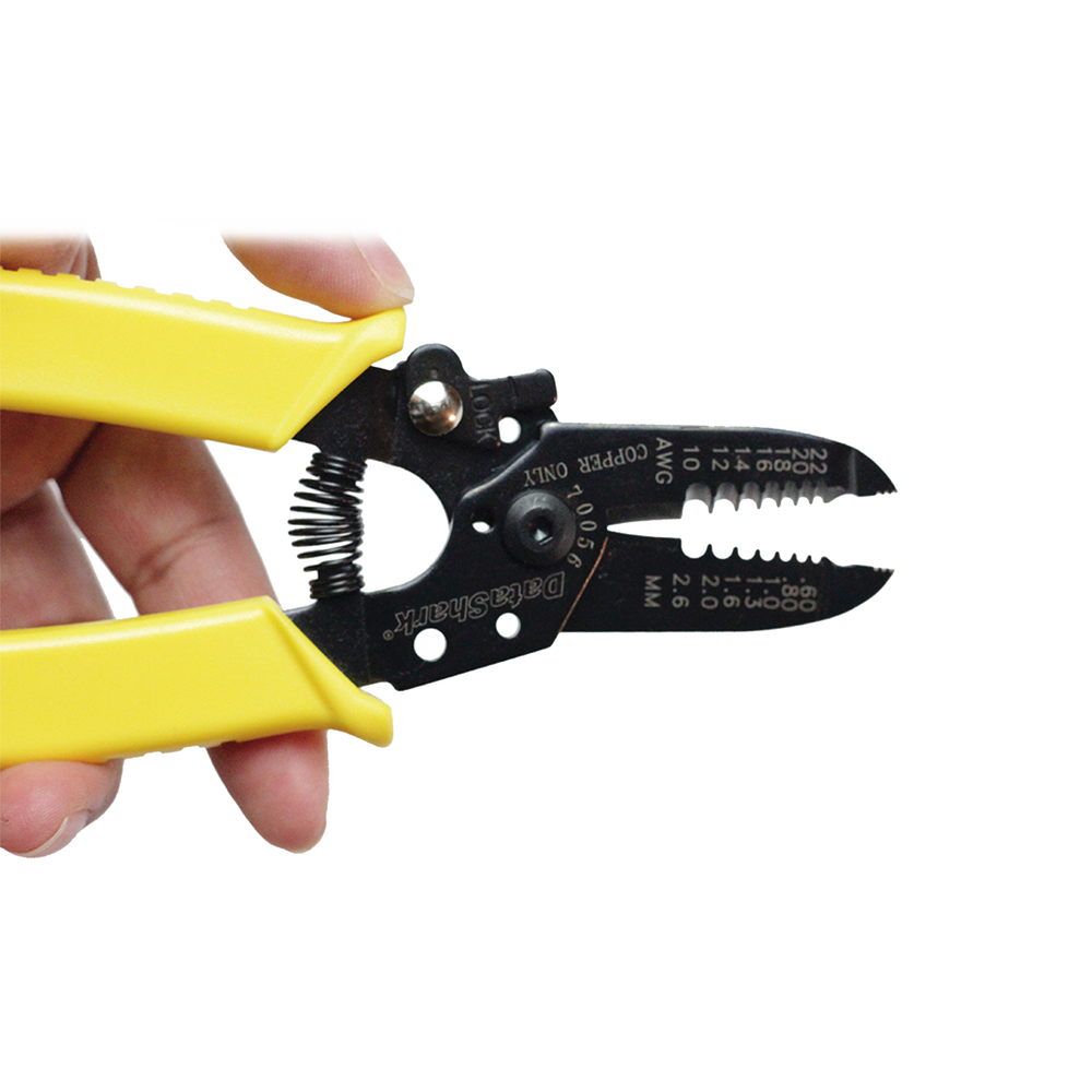 Precision pliers for stripping 22-10 AWG wire