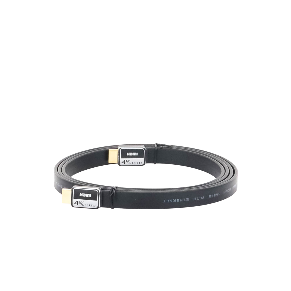 Cable HDMI versión 2.0 Plano de 1.8M (5.90 ft) optimizado para resolución 4K ULTRA HD