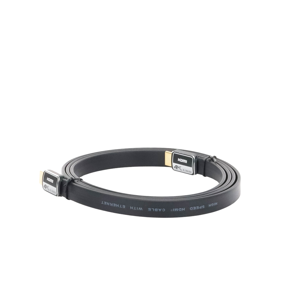 Cable HDMI versión 2.0 Plano de 1.8M (5.90 ft) optimizado para resolución 4K ULTRA HD