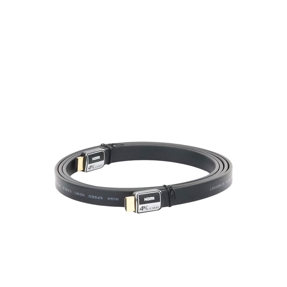 Cable HDMI versión 2.0 Plano de 1.8M (5.90 ft) optimizado para resolución 4K ULTRA HD