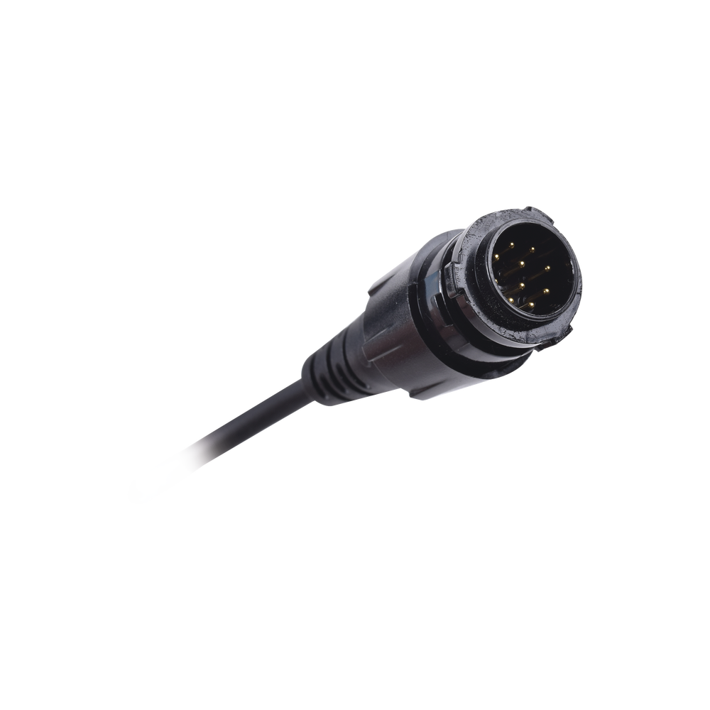 Mobile radio microphone with round connector for Motorola DGM4100, DGM6100 radios
