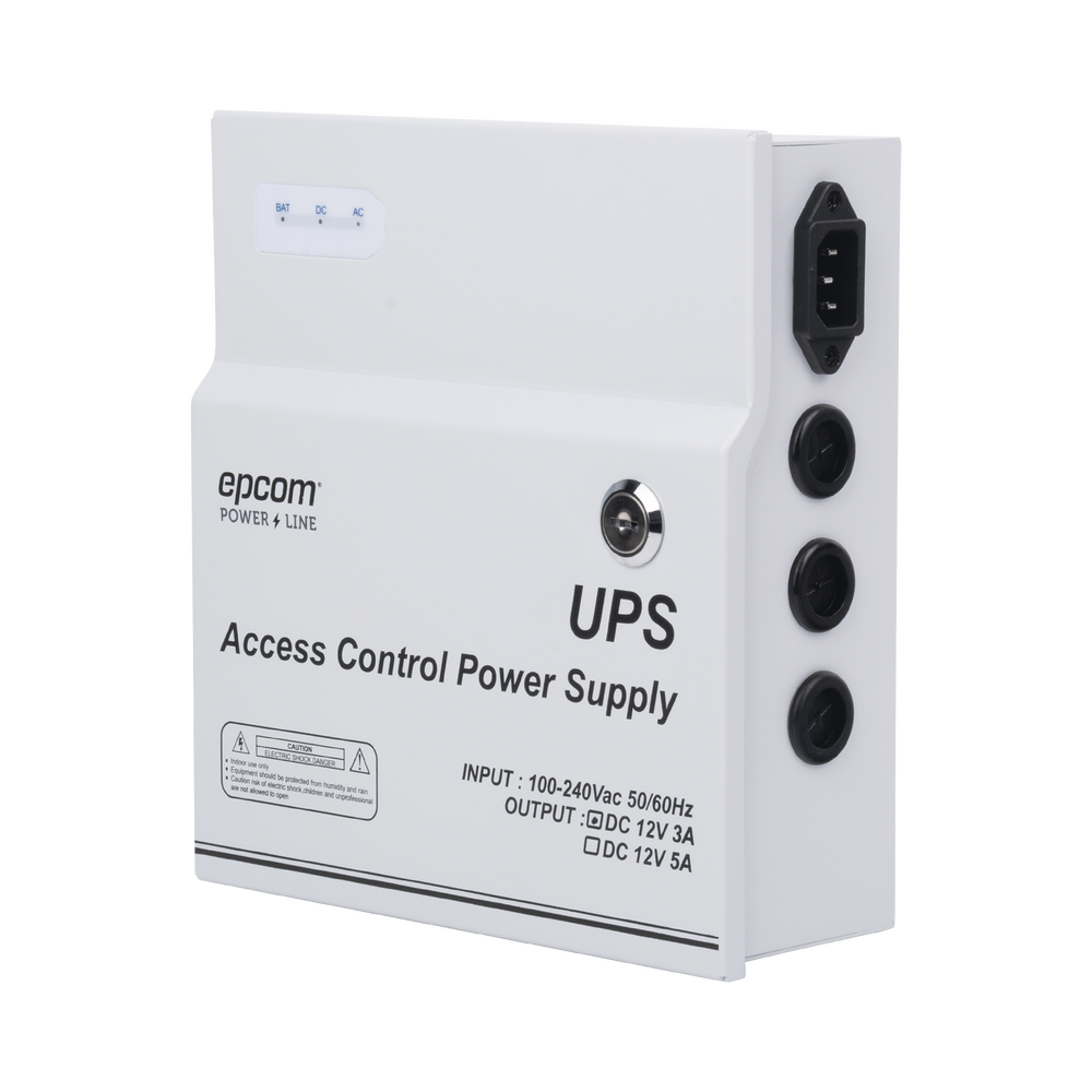 Professional Power Supply with 1 Output 11-15 Vdc / 3 Ampere / Built-in Timer / Supports Backup Battery (Not Included) / Input Voltage: 96 - 264 Vac