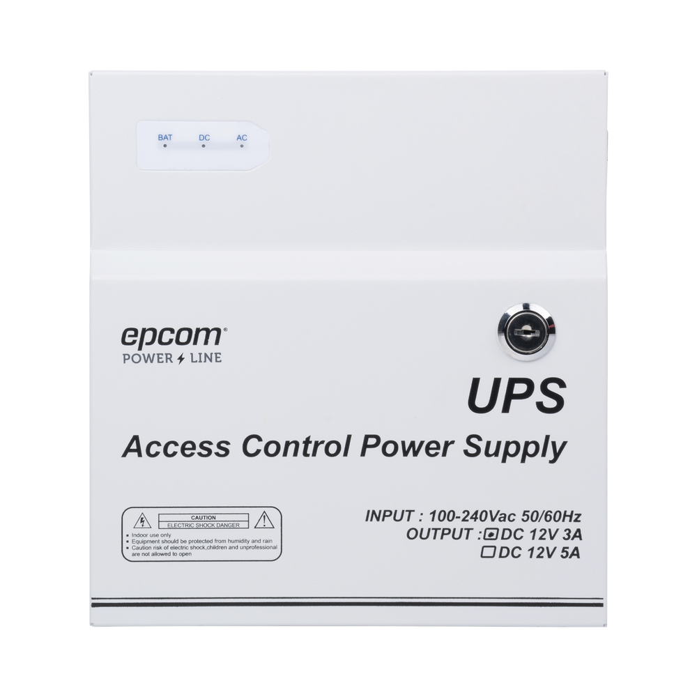 Professional Power Supply with 1 Output 11-15 Vdc / 3 Ampere / Built-in Timer / Supports Backup Battery (Not Included) / Input Voltage: 96 - 264 Vac